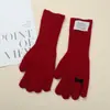 Guantes de Punto de Lana con Lazo para Estudiantes Mujeres, Estilo Coreano Lindo, Color Sólido, Guantes Calientes sin Dedos para Ciclismo Otoño e Invierno, Táctiles