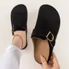Nuevos Zapatos Birkenstock Verano 2026 Chanclas de Suela Gruesa Talla Grande para Mujer Ligeros Cómodos Casuales Zapatos Individuales Versátiles para el Trayecto Zapatos Semiabiertos