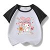 Ropa de verano para niños con dibujos de perros Yugui, conjunto de dos piezas de pantalones cortos de manga corta de algodón bonitos para niñas 2023