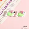 Filhote de Dachshund Artificial Plano Cola de Creme DIY Artesanal Capa de Celular Acessórios de Cabelo Chaveiro para Sapato com Furo Acessórios de Resina
