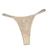 Tanga de Pedrería Zeriluna con Tirantes Finos, Decoración Sencilla de Letra, Versátil, Cómodo, Se Adapta a la Forma de la Cadera, Disponible en Múltiples Colores