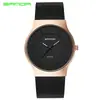 Reloj Sanda con correa de malla nuevo correa de acero inoxidable moda reloj para hombre impermeable reloj de cuarzo reloj al por mayor
