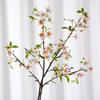 Rama de flor de durazno artificial, adornos para decoración del hogar, boda, rama de flores, tela de seda, flor artificial de simulación, paisajismo, fábrica al por mayor