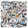 50 Adesivos Fofos de Animais Coleção Shiba Inu Husky Corgi Adesivos para Mala Amazon Adesivos de Grafite à Prova d'Água