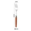 Cuchara de acero inoxidable 304 con mango de madera, cuchillo y tenedor, cuchara de postre, cuchillo para carne occidental, caja de regalo de cuatro piezas