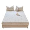 Conjunto de Três Peças de Lençol de Baixo com Elástico em Gaze Dupla Classe A, Grau Materno e Infantil Peça Única Algodão Lavado Lençol de Cama de Solteiro para Dormitório e Fronha Atacado para Todas as Estações