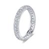 2024 S925 Sterling Silver Fashion Simples prata Zircon Full Diamond Ring Silver Ring Cross-border Explosions Live