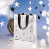Bolsas de regalo personalizadas de alta gama, exquisitas bolsas de papel de mano, bolsas de regalo con un toque de lujo y sofisticación - Cielo Estrellado Plateado