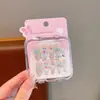 Pegatinas de Uñas Portátiles de Dibujos Animados para Niños con Pegamento de Gelatina, Pegatinas de Uñas Artísticas Removibles para Niñas Pequeñas, Uñas Postizas de Princesa Lindas
