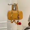 Bolsa de ombro versátil, moderna e simples, com textura, para mulheres, nova moda 2026, casual, cor sólida, bolsa tipo travesseiro para o dia a dia
