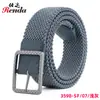 Cinturón Tejido para Hombre de Piel de Vaca de Primera Capa, Cinturón Elástico de Doble Capa sin Agujeros, Cinturón Deportivo para Golf, Cinturón Sencillo para Pantalones
