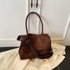 Bolsa de Tote Coreana Retro Otoño e Invierno 2025 para Mujer Gran Capacidad Bolsa de Viaje de Alta Gama Bolso de Hombro Casual Bolso Grande para Mujer