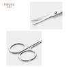 Chuanqi's eyebrow trimming tesoura beleza sobrancelha tesoura pontiaguda aço inoxidável trimmer nariz cabelo tesoura cílios ferramentas de beleza