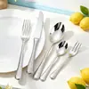 Set de cubiertos de acero inoxidable de alta calidad con patrón martillado 304: Cuchillo, Tenedor, Cuchara, Cucharita de Postre, Cucharita de Café - Juego de Vajilla de Alta Gama para Hoteles y Restaurantes Occidentales