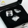 4x 6~13x 18mm corte esmeralda zircón blanco piedra suelta zirconia cúbica sintética gema fábrica venta al por mayor