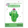 Globo de película de aluminio con decoración para fiesta tropical hawaiana, embalaje independiente, hoja de tortuga, flamenco, cocotero, globo de película de aluminio
