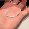 Pulsera de estrella de circón "Resplandor de Río Estrellado" ultrabrillante, pulsera fresca y dulce de verano, joyería de lujo ligero y sensación de alta gama