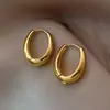 Brincos Argola Temperamento com Pigmento Dourado, Brincos Versáteis para Viagem, Brincos Femininos de Alto Padrão, Acessórios, Atacado Yiwu