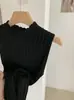 KEKEZOON 2026 Nuevo Chaleco de Punto sin Mangas con Cuello Alto para Mujer Ajustado Costillado Top 8537