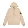 Sudadera con capucha de felpa de manga larga con insignia, estilo Cross-Border Stone Europeo y Americano, Chaqueta de Isla para Pareja de Hombres y Mujeres