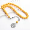 33 Peças de Contas de Resina para Oração Tasbih 10*10mm Pulseira Árabe Contas de Oração Portáteis do Oriente Médio para Oração Diária