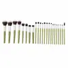 Nuevo Set de Brochas de Maquillaje Color Lima 24 Piezas Cerdas Suaves Set Completo Brochas para Polvo Rubor Sombra de Ojos Brochas de Maquillaje para Principiantes En Stock