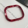 Pulseira Quadrada Colorida Borrada de Acrílico Mais Vendida no Exterior, Pulseira Simples, Personalizada e de Alto Padrão, Pulseira Estilo Europeu e Americano