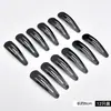 Grampo de Cabelo Elegante com Franja Lateral Preta para Mulheres, Presilha BB, Simples, Ferramenta para Organizar o Cabelo, Acessório de Cabelo