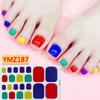 Verano 2021 Nuevos Stickers Franceses para Pies Stickers Nail Art Stickers Completos Bronceado Japonés Despegables Nail Art Stickers para Pies Stickers Completos