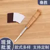 Cuchillo para Cortar Pan de Acero Inoxidable de Venta Caliente Transfronterizo, Cuchillo Plano para Dividir Masa, Cuchillo de Corte, Mango de Madera de Haya, Cuchillo Curvo para Cortar Pan