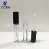 Tubo Cuadrado Transparente para Brillo de Labios, Tubo Vacío para Brillo de Labios de Pequeña Capacidad 2.2ml, Materiales de Empaque para Brillo de Labios, Fabricante de Materiales de Empaque para Cosméticos