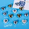 Bonita pegatina tridimensional galvanizada con forma de amor para refrigerador, pizarra blanca de educación temprana para niños, pegatina magnética decorativa.