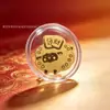 Pegatinas para Teléfono de Oro Puro 999 del Año de la Oveja, Pequeñas Pegatinas de Pan de Oro, Productos de Atracción para Transmisiones en Vivo de Tienda, Regalos de Fábrica