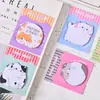 Notas Adhesivas de Gato Lindas Notas para Estudiantes Pegatinas para Marcar Mensajes Memos de Oficina Pegatinas Adhesivas de Dibujos Animados Pegatinas Reutilizables