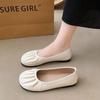 Sapatos Rasos de Bico Chato Estilo Delicado para Mulheres, Novo Modelo Verão 2026, Mocassins Confortáveis Slip-On Leves com Solado Super Macio