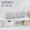 Estuche para Lápices Cuadrado a Cuadros Azules Ins Minimalista Estilo Japonés Bolsa de Almacenamiento de Papelería Compacta Portátil para Estudiantes