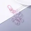 Chaveiro Acessórios Flor Coração Transparente Colorido Pequenos Enfeites Versáteis Pingentes de Chave Decorações Atacado