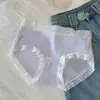 Nuevas bragas de encaje para mujer, sexys, alta elasticidad, transpirables, entrepierna de ácido poliláctico, calzones de cintura media para mujer, directo del fabricante
