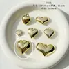 Colgante Metálico Plateado con Forma de Corazón para DIY Llavero de Teléfono con Cuentas Encanto para Bolsa Material Cuentas Sueltas Accesorios