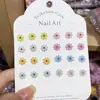 Joias para Manicure em Resina Desenho Animado Fofo Estéreo Flor Colorida Joias para Unhas Brincos Capa de Celular Acessórios Vestíveis para Unhas