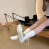 Calcetines de Yoga de Verano, de Longitud Media, Antideslizantes, sin Talón, con Cordones Personalizados, Nuevo Estilo para Pilates, Danza, Fitness, Calcetines para el Suelo
