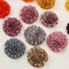 Flor de Cinta Clavel Tela Flores Plegadas Hechas a Mano DIY Pasadores para el Cabello de Niños Diademas Ropa Zapatos y Sombreros Accesorios de Flores