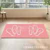 Esterilla de ejercicio de tierra de diatomeas para fitness, esterilla antideslizante para sentadillas de Pilates con huellas de pies, resistente a la suciedad y al desgaste, esterilla sencilla para entrenar