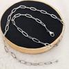 Collar de acero de titanio para hombre, cadena lisa sin colgante, estilo coreano, elegante, cadena combinable con todo, cadena de hueso de serpiente, cadena de hip hop, joyería