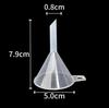 Embudo de plástico transparente para uso doméstico, calibre grande y pequeño, mini embudo dividido, para cocina, laboratorio, fugas de aceite y vino.
