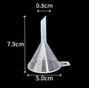 Embudo de Plástico Transparente para el Hogar Pequeño y Grande Calibre Mini Dispensador Embudo Pequeño Cocina Laboratorio Dispensador Embudo de Aceite Embudo de Vino