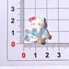 Gato de Desenho Animado Transparente Montando um Cavalo Acessórios de Resina DIY Cola de Creme Grampo de Cabelo Elástico de Cabelo Capa de Celular Decorações para Copo d'Água
