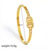 Pulsera de Acero de Titanio con Diamantes Completos de Lujo Ligero para Mujer, Pulsera Abierta de Diseño Exclusivo, Joyería Chapada en Oro sin Decoloración Estilo Nudo