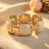 Pulseras Redondas de Resina de Alta Gama, Nuevas, de Tendencia Transfronteriza Europea y Americana, Joyería Versátil y de Moda al por Mayor
