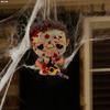Decoraciones de rol de película de terror de Halloween transfronterizas, decoraciones colgantes de fiesta de terror de calabaza planas de acrílico